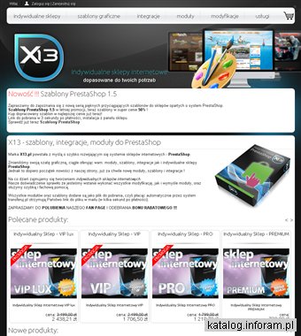 Sklepy PrestaShop i dodatki - X13