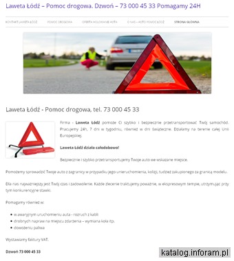 Pomoc drogowa - Laweta Łódź