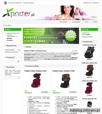 Xporter - foteliki samochodowe, wózki, zabawki z klasą