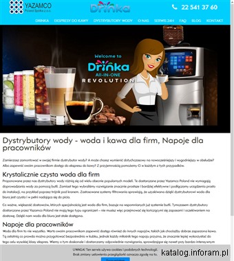 Yazamco - dystrybutory filtrujące wodę