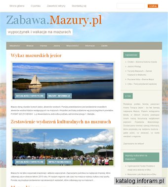 Portal o wakacjach i formach spędzania wolnego czasu