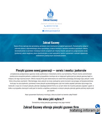 www.zakladgazowy.pl piecyki gazowe