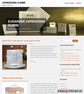 Nowoczesne zaproszenia ślubne