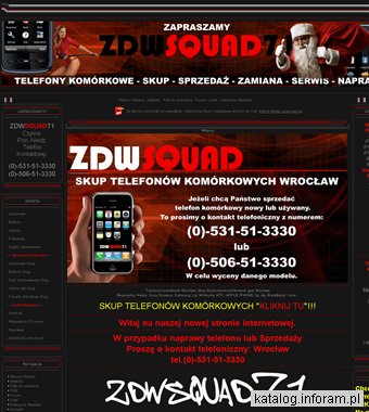 ZDWSQUAD71 Telefony komórkowe i Akcesoria gsm Wrocław ul.Kotlarska 8