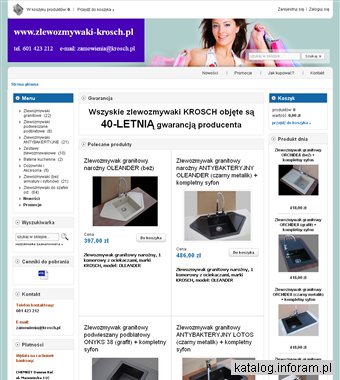 Zlewy granitowe - zlewozmywaki-krosch.pl