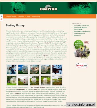 ZORBING na MAZURACH z BARTBO