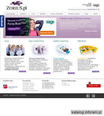 Zorius.pl - dostarczanie i wdrażanie pakietów informatycznych Sage Symfonia