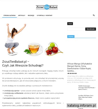 Zrzuctenbalast.pl - strona poświęcona zdrowej diecie