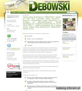 DĘBOWSKI ZAKŁAD USŁUG BUDOWLANYCH SP.J.